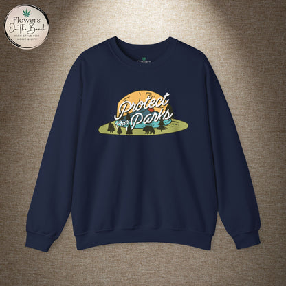Protect Our Parks Crewneck Sweatshirt, National Parks Sweatshirt, Wanderlust Sweatshirt, Travel Apparel, Protect Our National Parks
