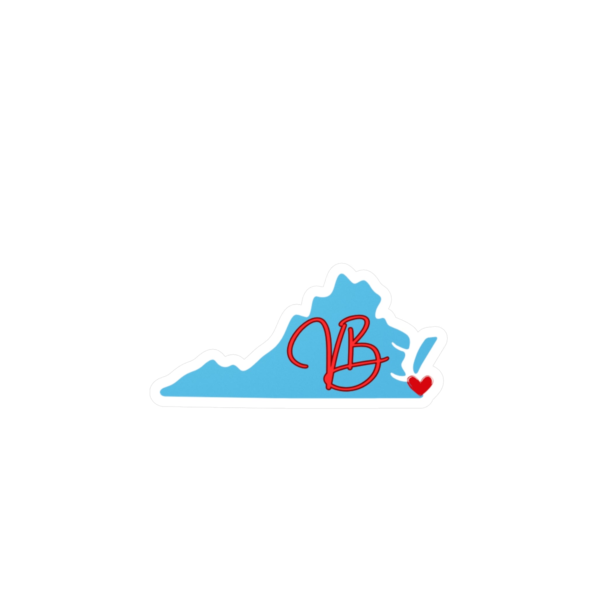 VB Heart Sticker