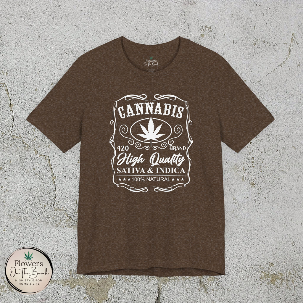 Whiskey-Inspired Cannabis Label Tee