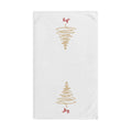 Joy - Minimalist Gold Christmas Tree Hand Towel