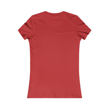 Beachy Women's Tee, Heart Graphic T-Shirt for Her, Love Shirt Gift, Romantic Casual Top, Red and White Summer Apparel