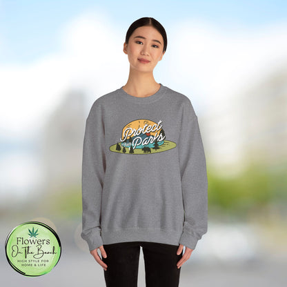 Protect Our Parks Crewneck Sweatshirt, National Parks Sweatshirt, Wanderlust Sweatshirt, Travel Apparel, Protect Our National Parks