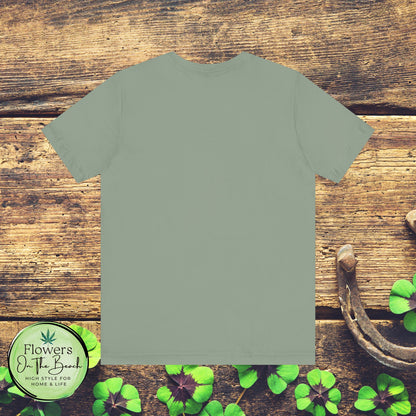 Weed Leaf Heartbeat T-Shirt, Marijuana Plant Tee, Cannabis Lover Shirt, 420 Gift, Unisex Jersey Top