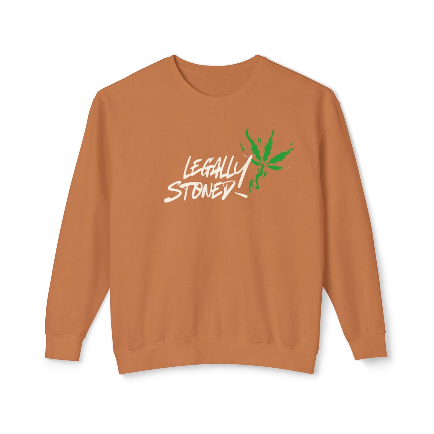 Stoner Gift Long-Sleeved T, Stoner Tshirt Gift, "Legally Stoned" Lightweight Sweatshirt, Gift for Stoner Friend, 420 Sweatshirt