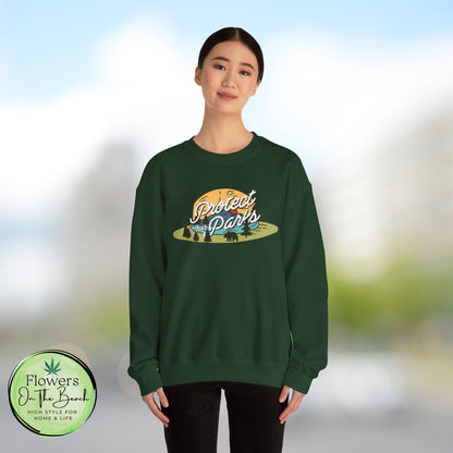 Protect Our Parks Crewneck Sweatshirt, National Parks Sweatshirt, Wanderlust Sweatshirt, Travel Apparel, Protect Our National Parks