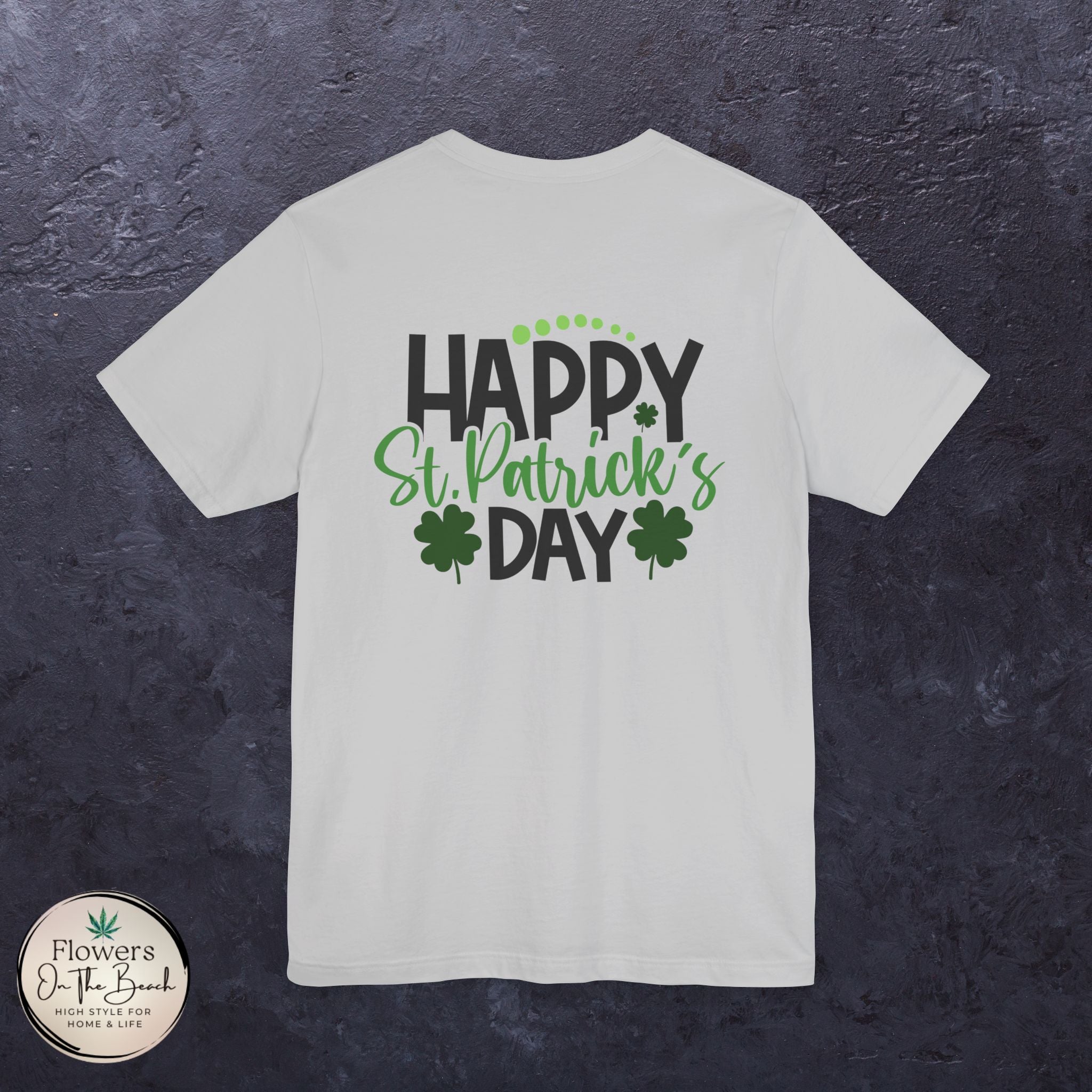 St. Patrick's Day Tee with Subtle Weed Leaves