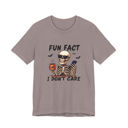 Funny Sassy Skeleton Shirt - Halloween Unisex Tee, Skeleton Graphic Top, Spooky Humor T-Shirt, Creepy Bone Printed Apparel, Trick or Treat