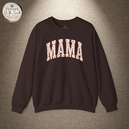 Fall Vibes Mama Letters Sweatshirt, Fall Mom Sweatshirt, Gift for Mom, August Mama, Mama Varsity Fall, Mama Sweatshirt