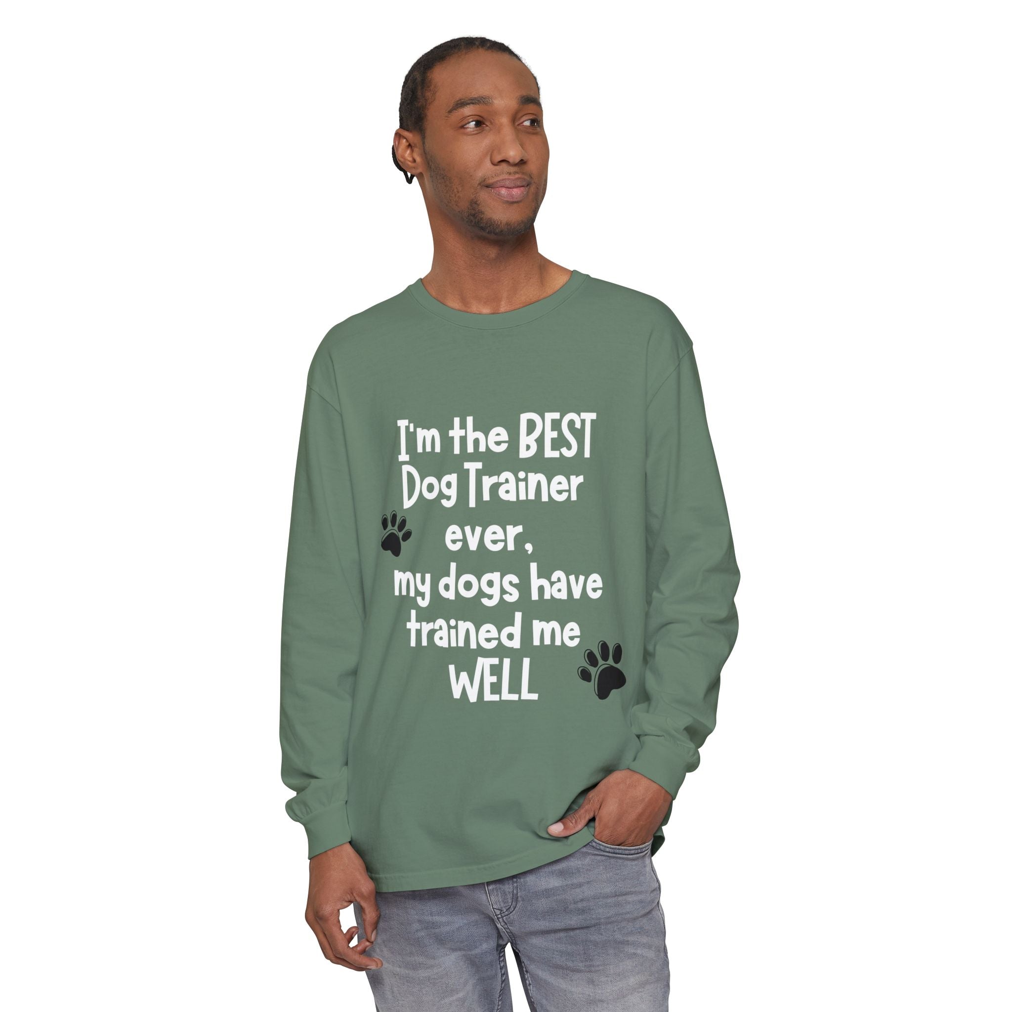 Custom Order; Dog Trainer Long Sleeve Shirt, Dog Trainer Gift, Dog Lover Gift