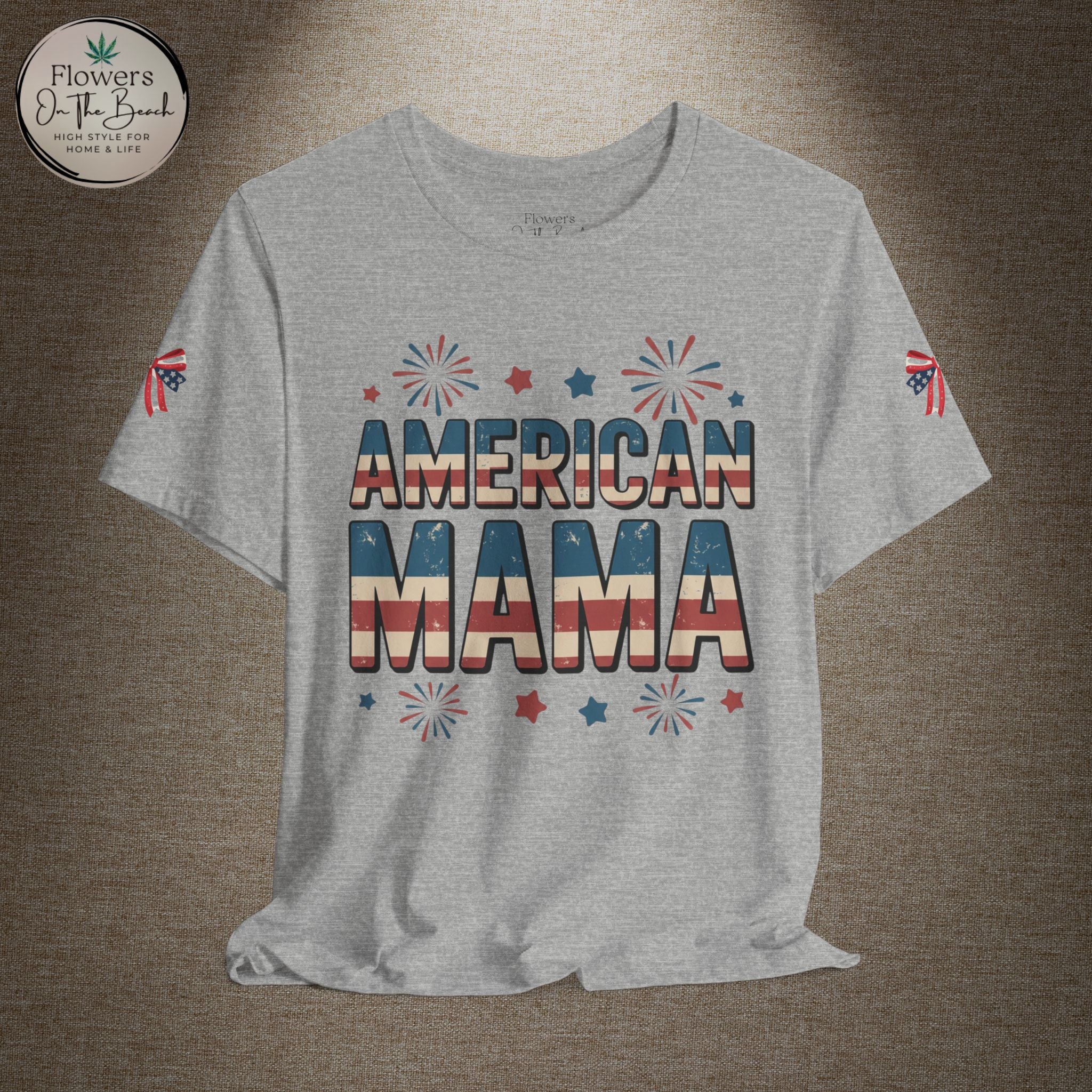 American MAMA 4th of July T-Shirt | Patriotic Mama Tee