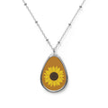 Sunflower Necklace, Sunflower Girl Gift, Cheerful Gift for Woman, Flower Gift for Mom, Sister Sunflower Necklace Gift