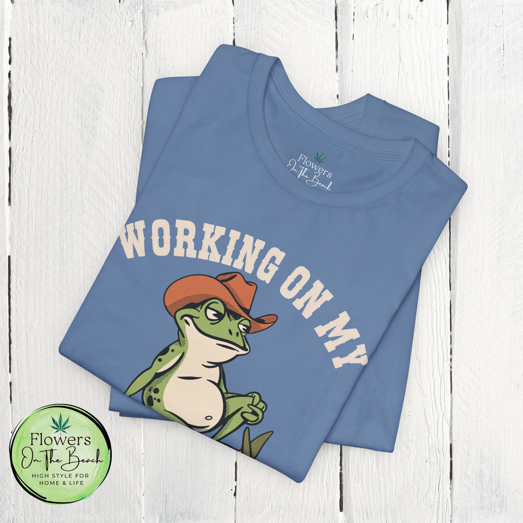 Working on My Dad Bod T-Shirt | Funny Dad Fathers Day Tee