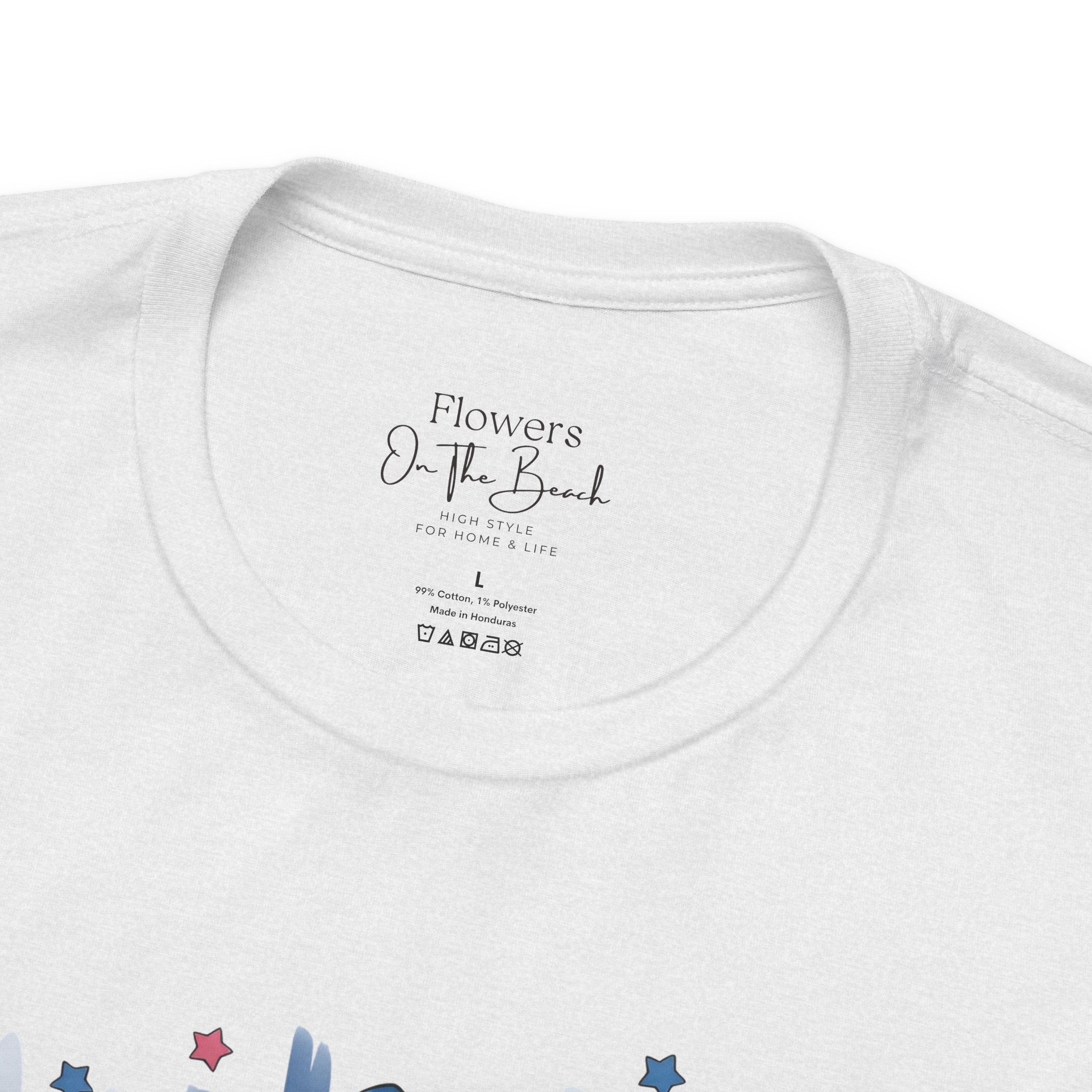 All-American Girl Highland Cow T-Shirt — Patriotic Cute Cow Tee
