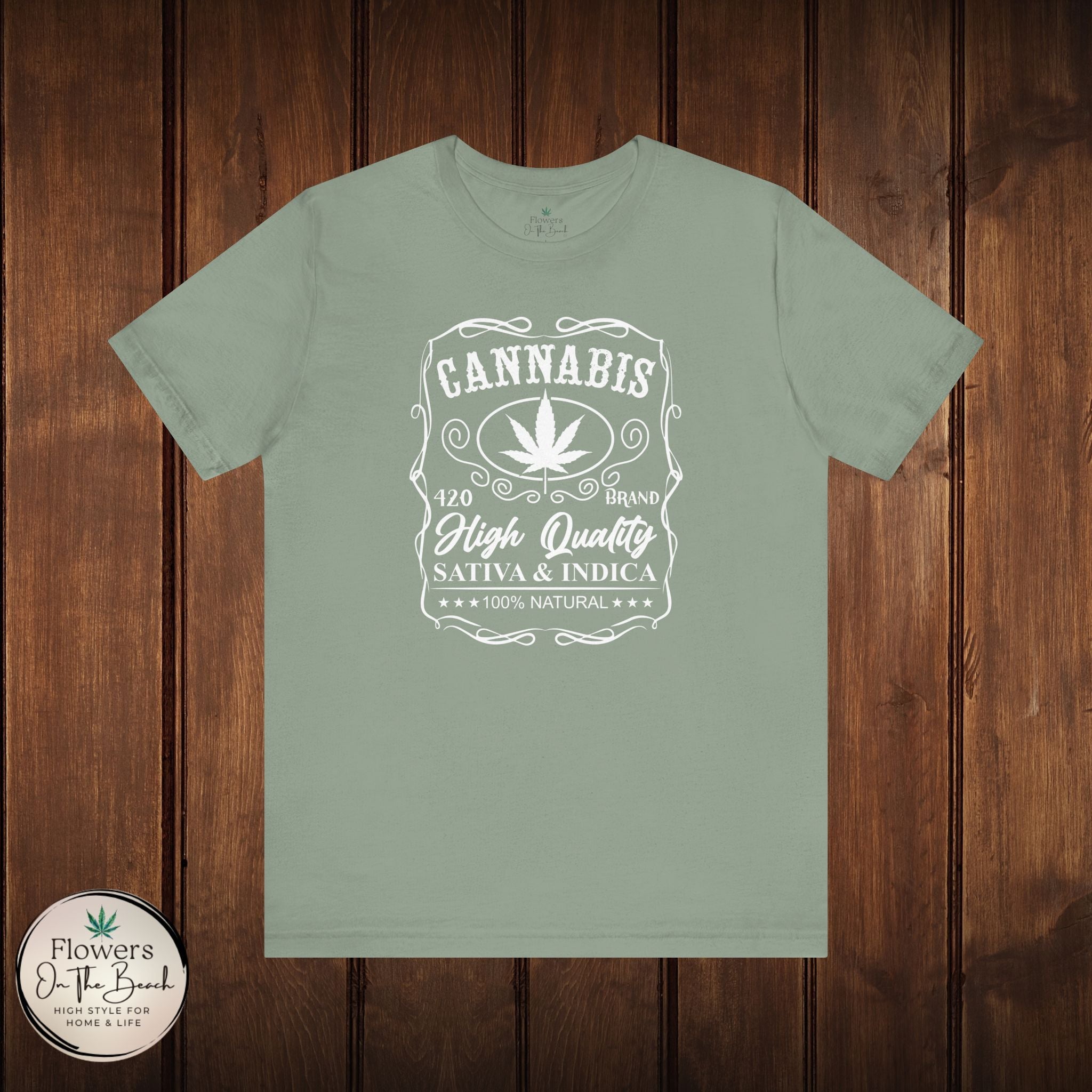 Whiskey-Inspired Cannabis Label Tee