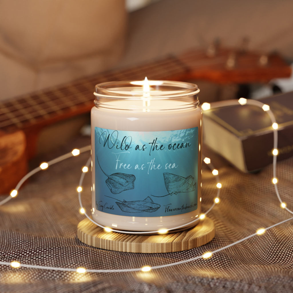 Peaceful Manta Ray Scented Candle