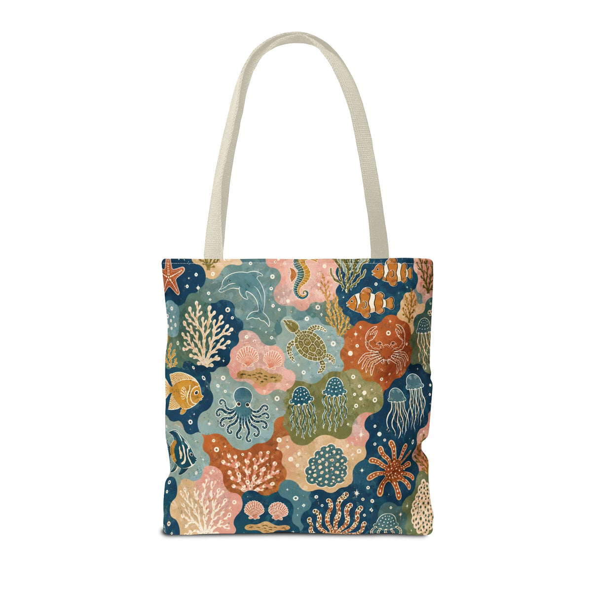 Colorful Sea Creature Tote Bag