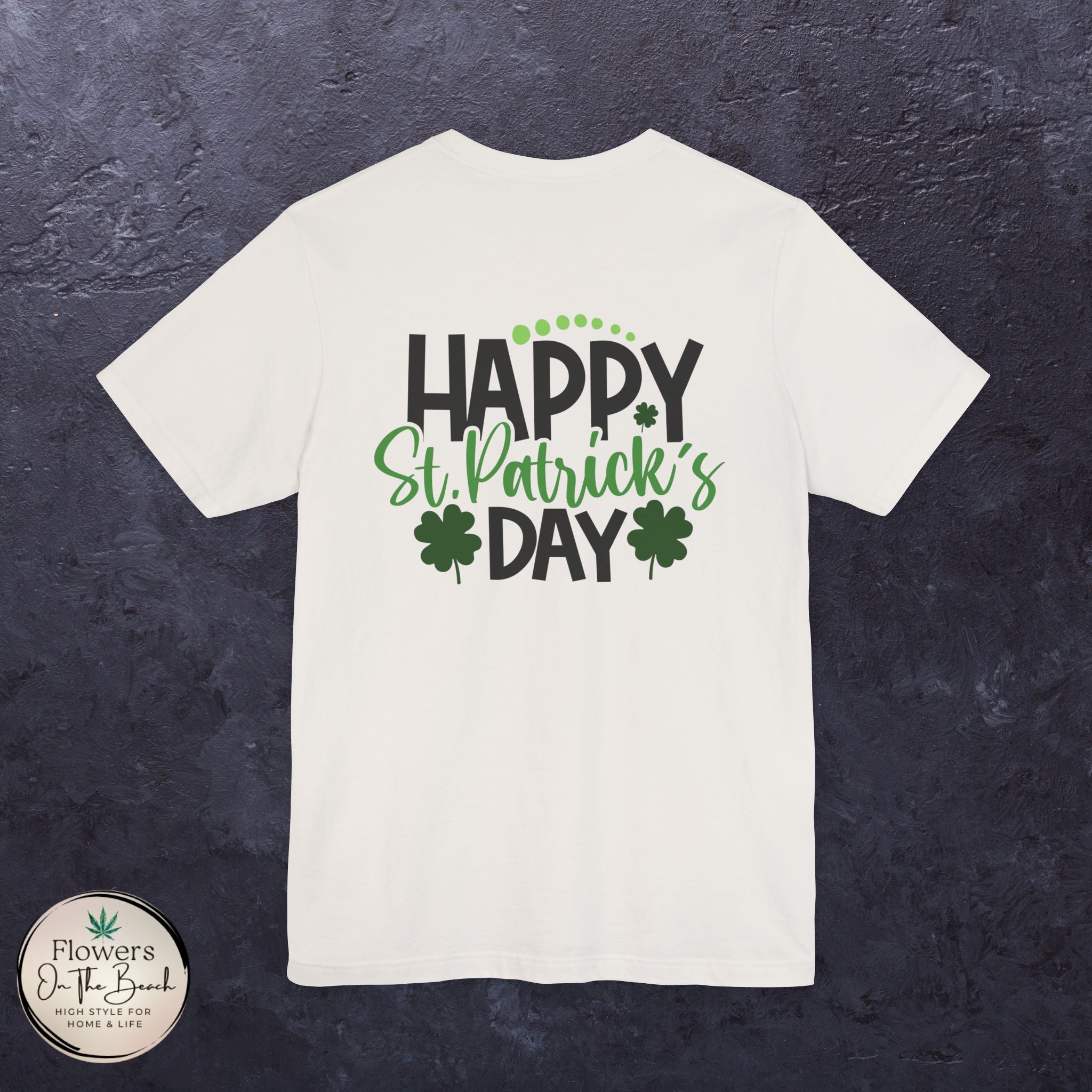 St. Patrick's Day Tee with Subtle Weed Leaves