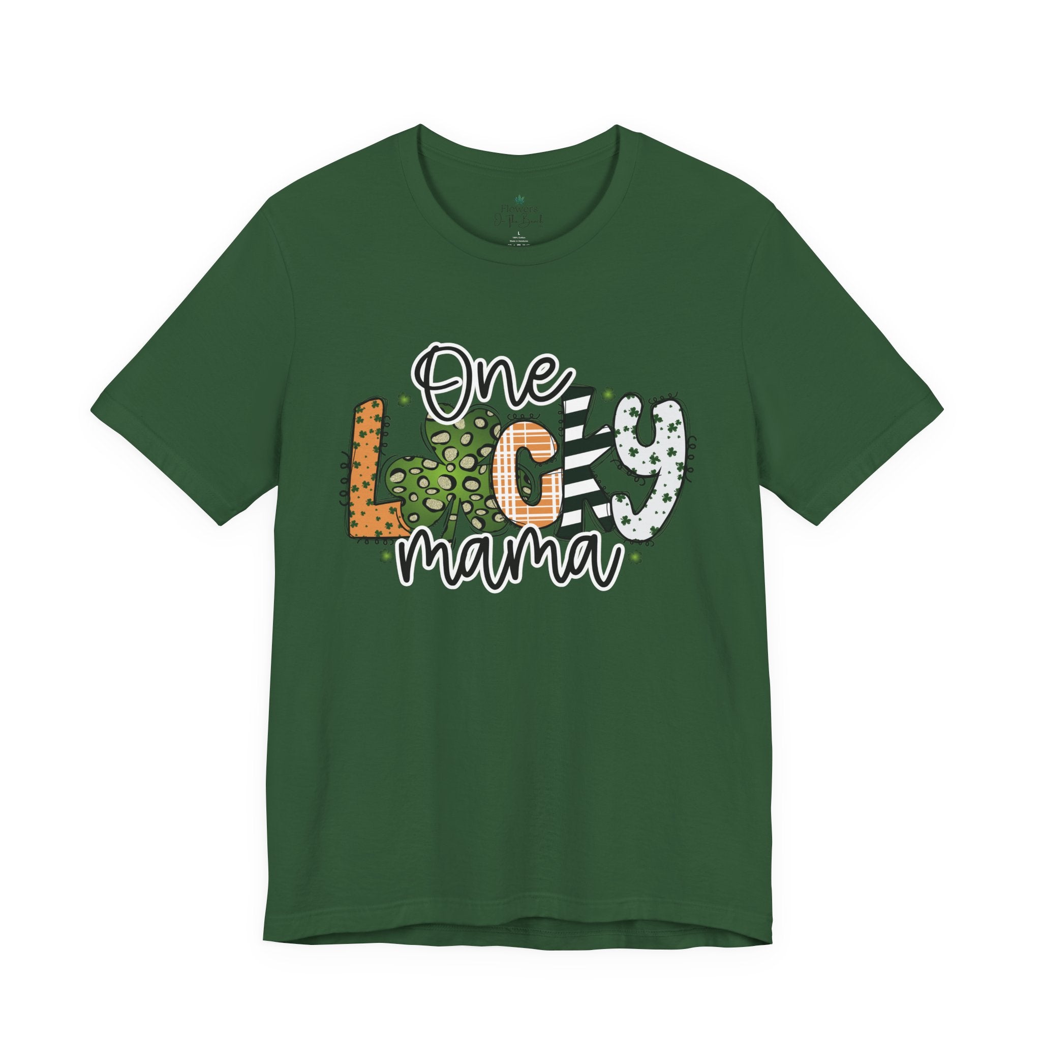 St Patrick's Day Cheetah Print Tee, Lucky Mama Tee