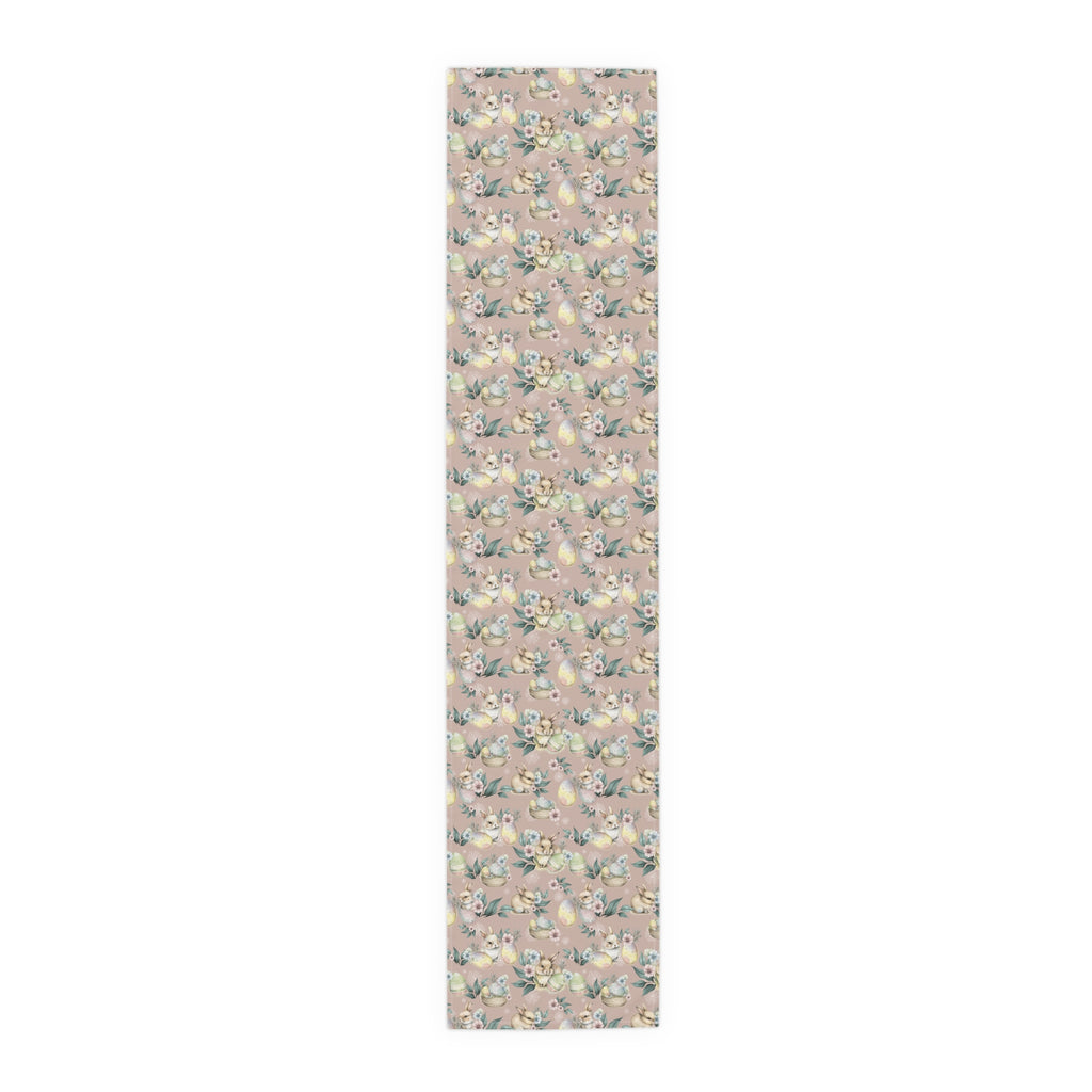 Light Pink Spring Flowers Table Runner