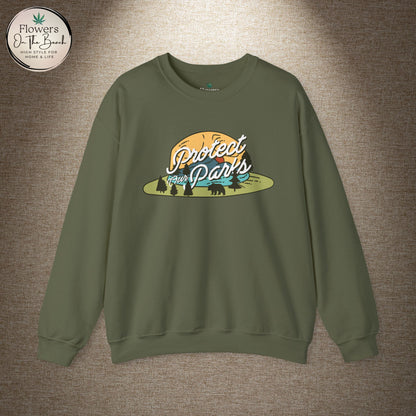Protect Our Parks Crewneck Sweatshirt, National Parks Sweatshirt, Wanderlust Sweatshirt, Travel Apparel, Protect Our National Parks
