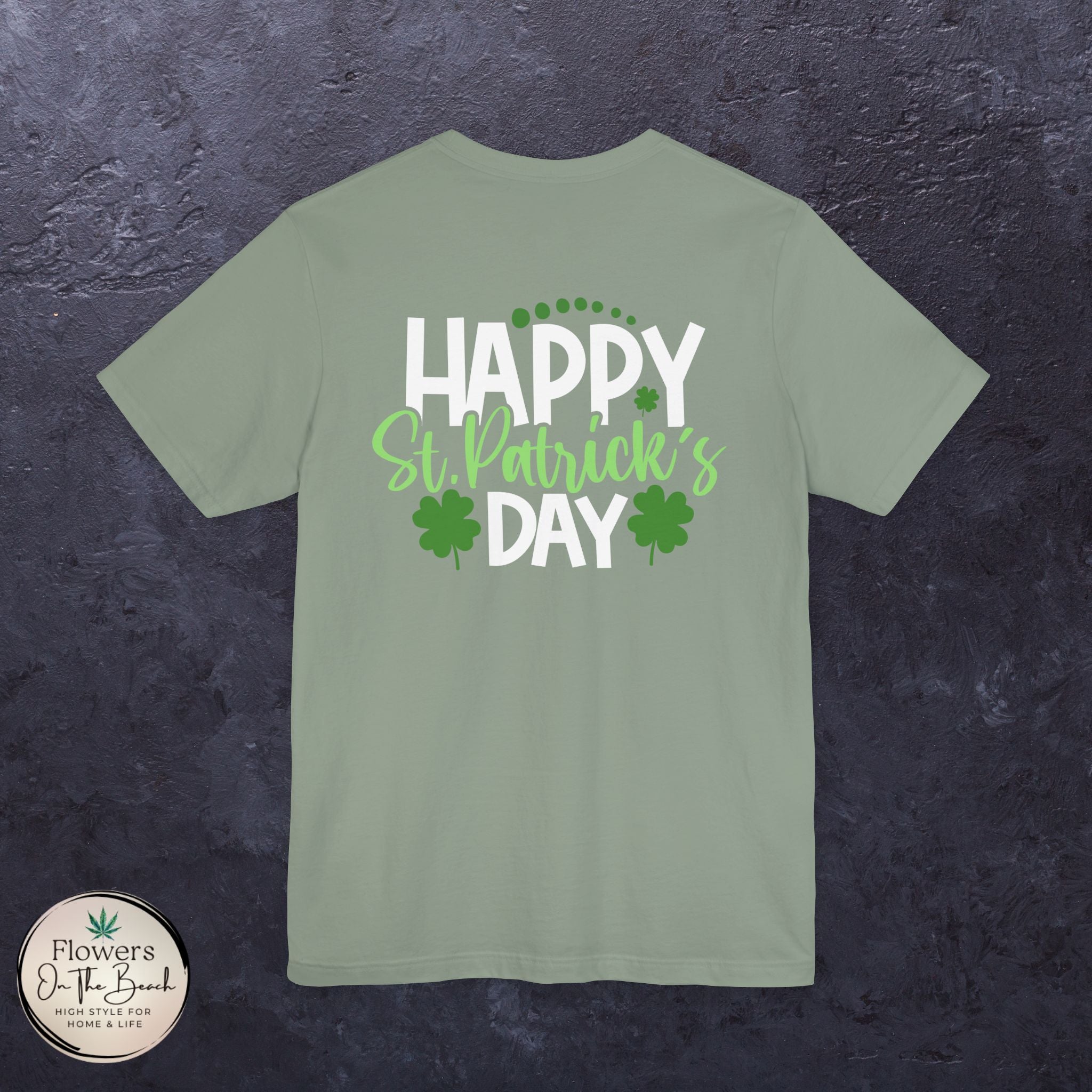 St. Patrick's Day Tee with Subtle Weed Leaves
