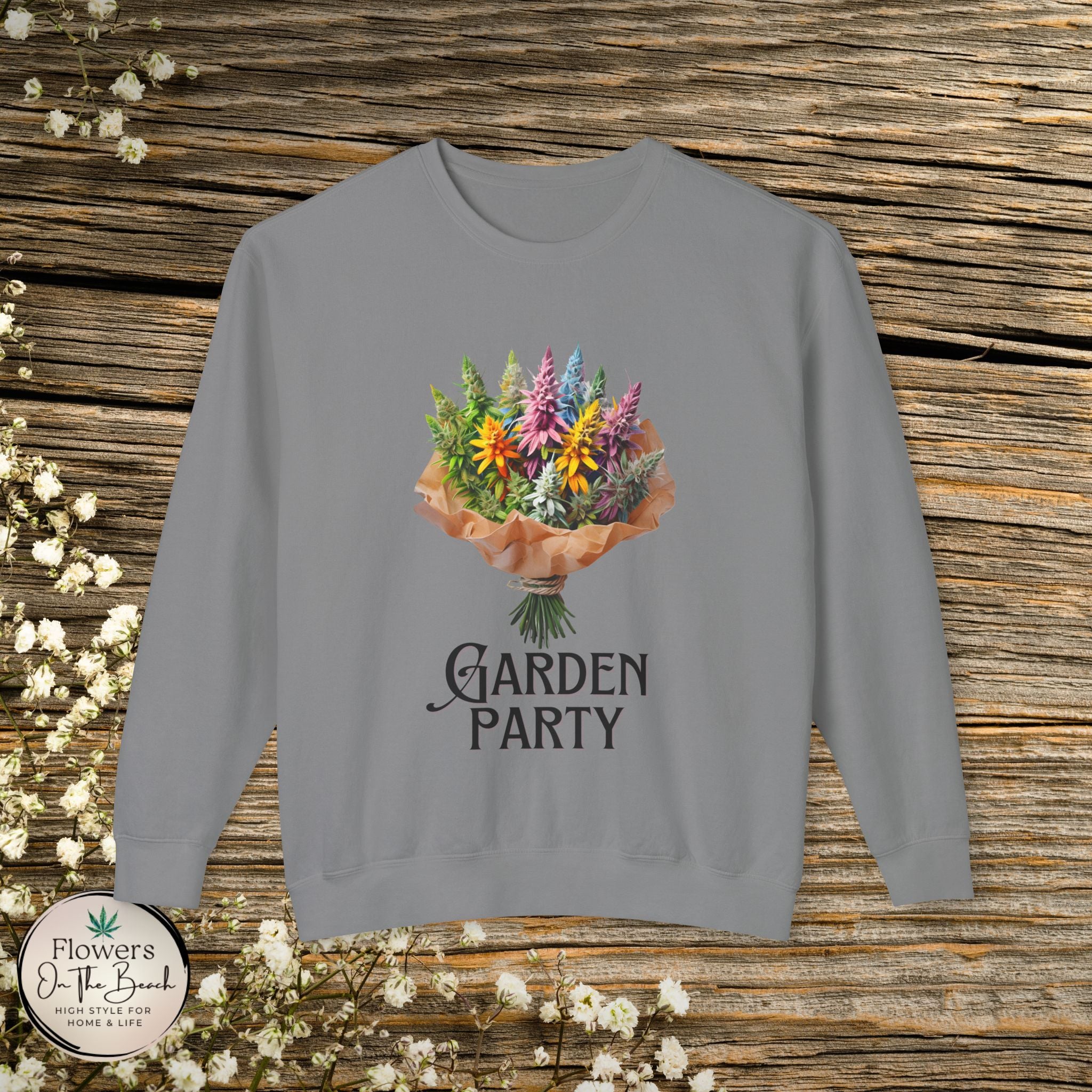 Garden Party Cannabis Flowers Sweatshirt