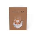 Thanks a Latte' Coffee Lover Notecard