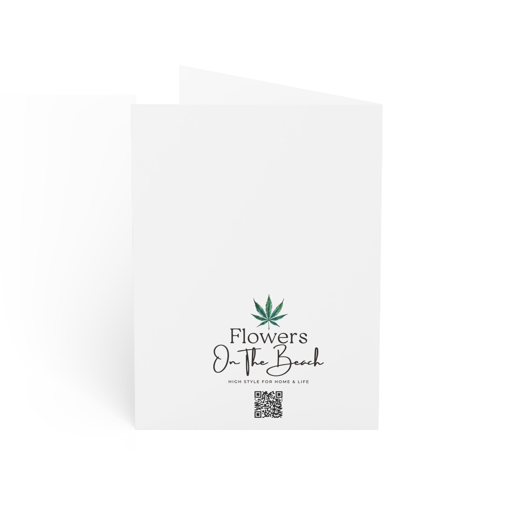 Cannabis-Themed Christmas Card | Weed Leaves of Holly