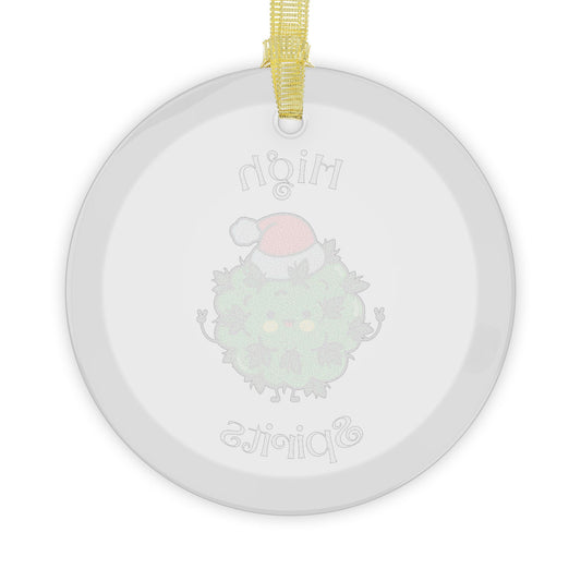 High Spirits Ornament, Weed Christmas Ornament, Weed Lover Gift, Gift for Her, Christmas Ornament