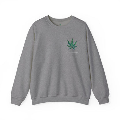 Brand Crewneck, Flowers on the Beach, Stoner Gift, Weed Lover Gift, 420 Gift, Stoner Christmas Gift, Weed Apparel