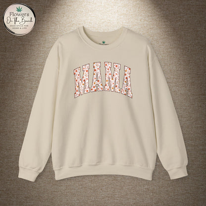 Fall Vibes Mama Letters Sweatshirt, Fall Mom Sweatshirt, Gift for Mom, August Mama, Mama Varsity Fall, Mama Sweatshirt