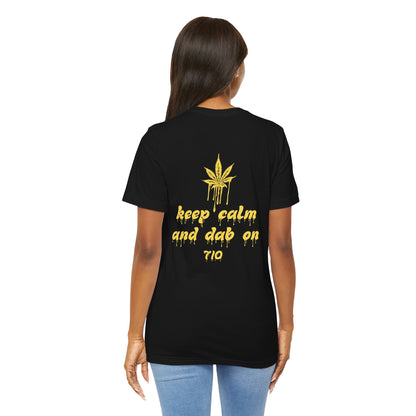Dab On T-Shirt, Stoner Shirt, 710 Wax Holiday Tee, Unisex Jersey Top, Keep Calm Shirt, Drippy Stoner Shirt