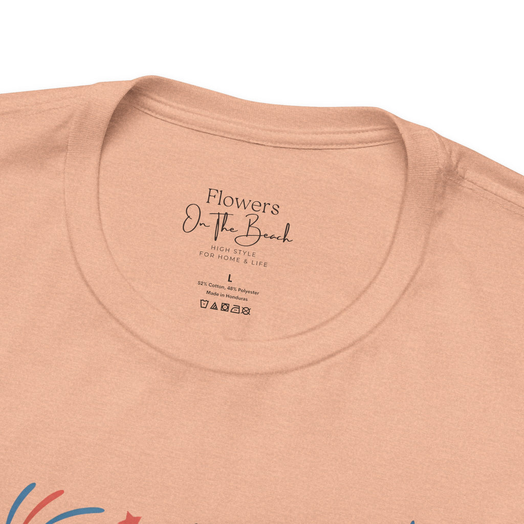 American Honey Fireworks and Bows Tee | Red White Blue Patriotic