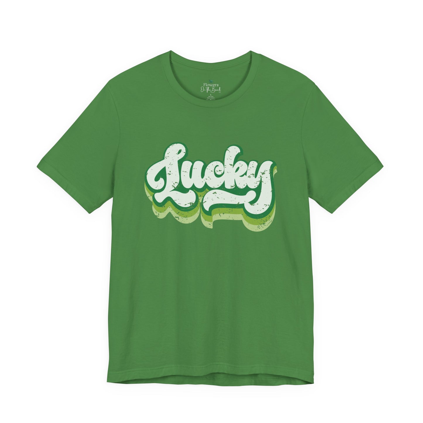 St Patrick's Day Lucky Tee, Simple Retro Unisex Jersey Shirt, Irish Shamrock Top, Green Clover T-Shirt Gift, Vintage Festival Clothing
