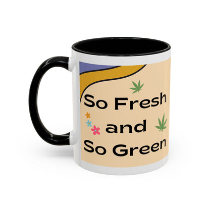 Weed Mug, Stoner Gift Mug, Groovy Stoner Mug, 70s Weed Gift, Groovy Weed Mug, Hippie Gift Mug, Accent Coffee Mug (11, 15oz)