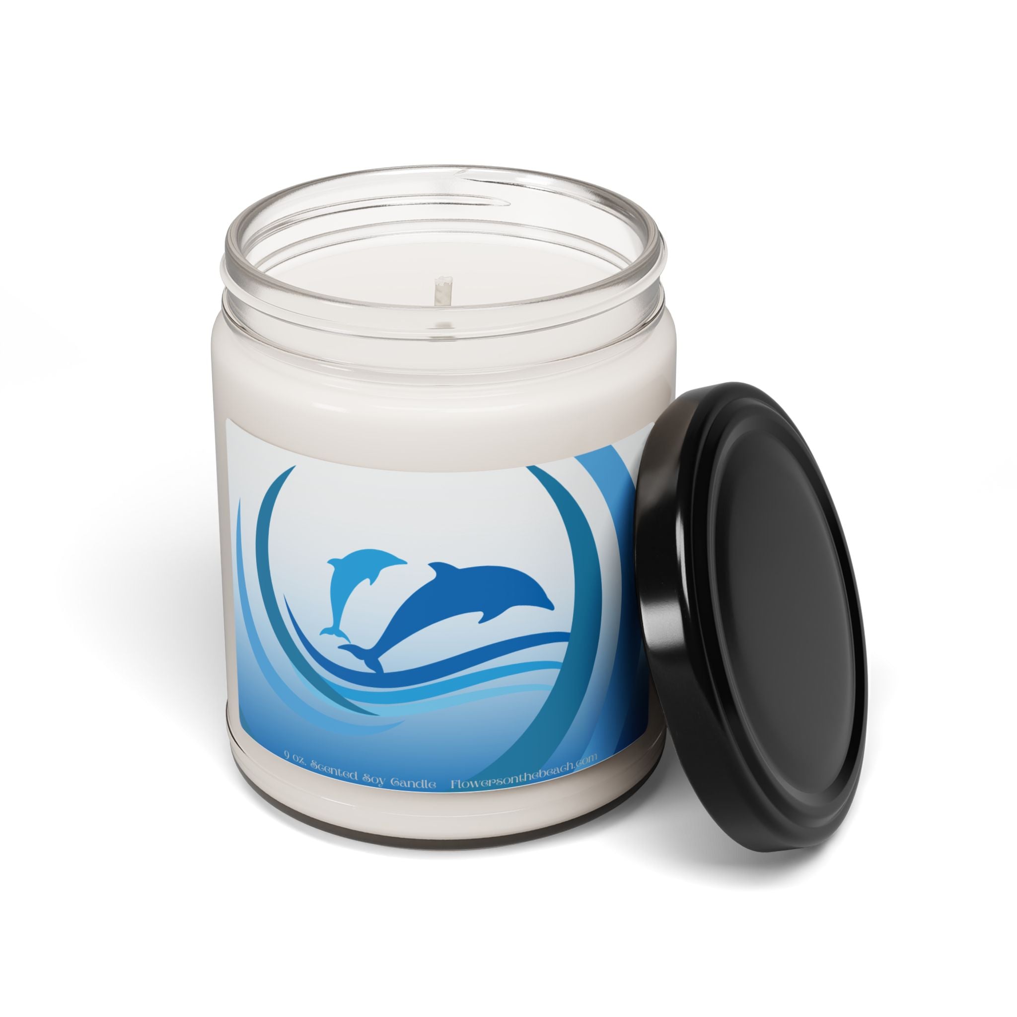 Peaceful Dolphins Scented Soy Candle