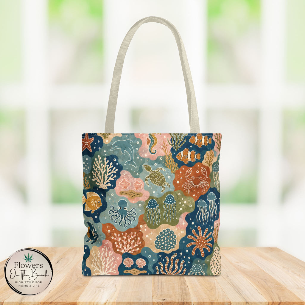 Colorful Sea Creature Tote Bag