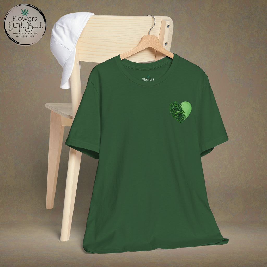 St. Patrick's Day Tee with Subtle Weed Leaves