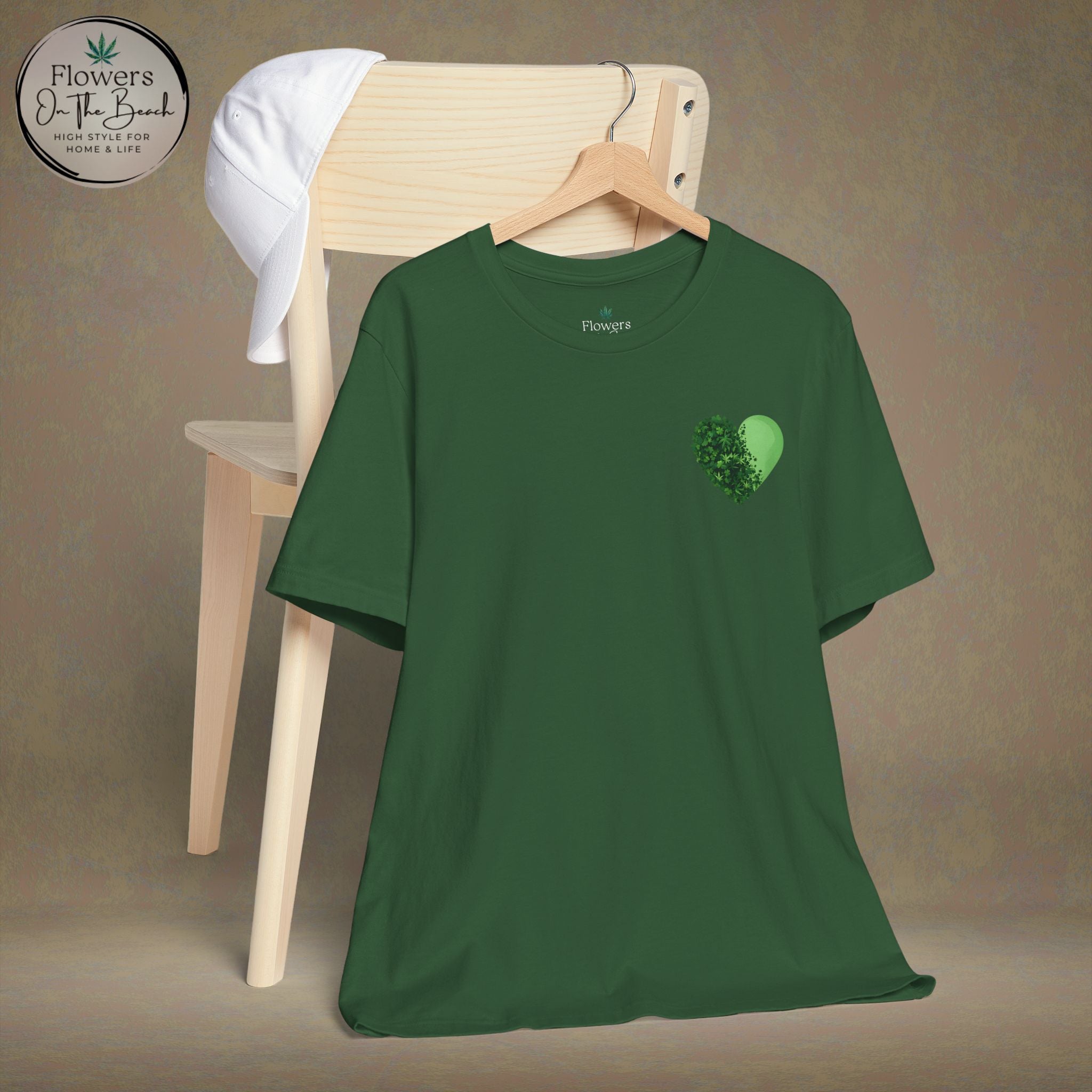 St. Patrick's Day Tee with Subtle Weed Leaves