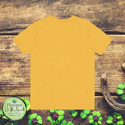 St Patrick's Day Lucky Tee, Simple Retro Unisex Jersey Shirt, Irish Shamrock Top, Green Clover T-Shirt Gift, Vintage Festival Clothing