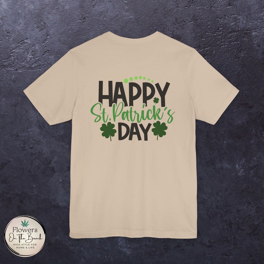 St. Patrick's Day Tee with Subtle Weed Leaves