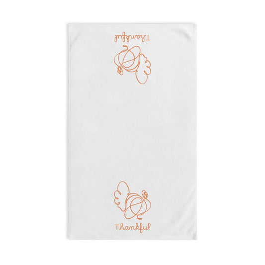 Thankful Thanksgiving Hand Towel, Friendsgiving Bathroom Decor, Fall Kitchen Towel, Hostess Gift, Autumn Dish Towel, Housewarming Present