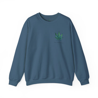 Brand Crewneck, Flowers on the Beach, Stoner Gift, Weed Lover Gift, 420 Gift, Stoner Christmas Gift, Weed Apparel