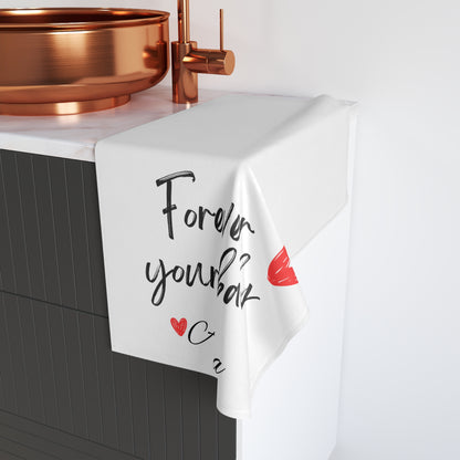 Mom Personalized Hand Towel - Forever Her Baby - Custom Gift, Mother's Day Present, Kitchen Decor, Bathroom Decor, Gift for Her