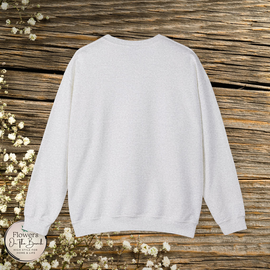 Floral Mama Coquette Blue Flowers Crewneck Sweatshirt