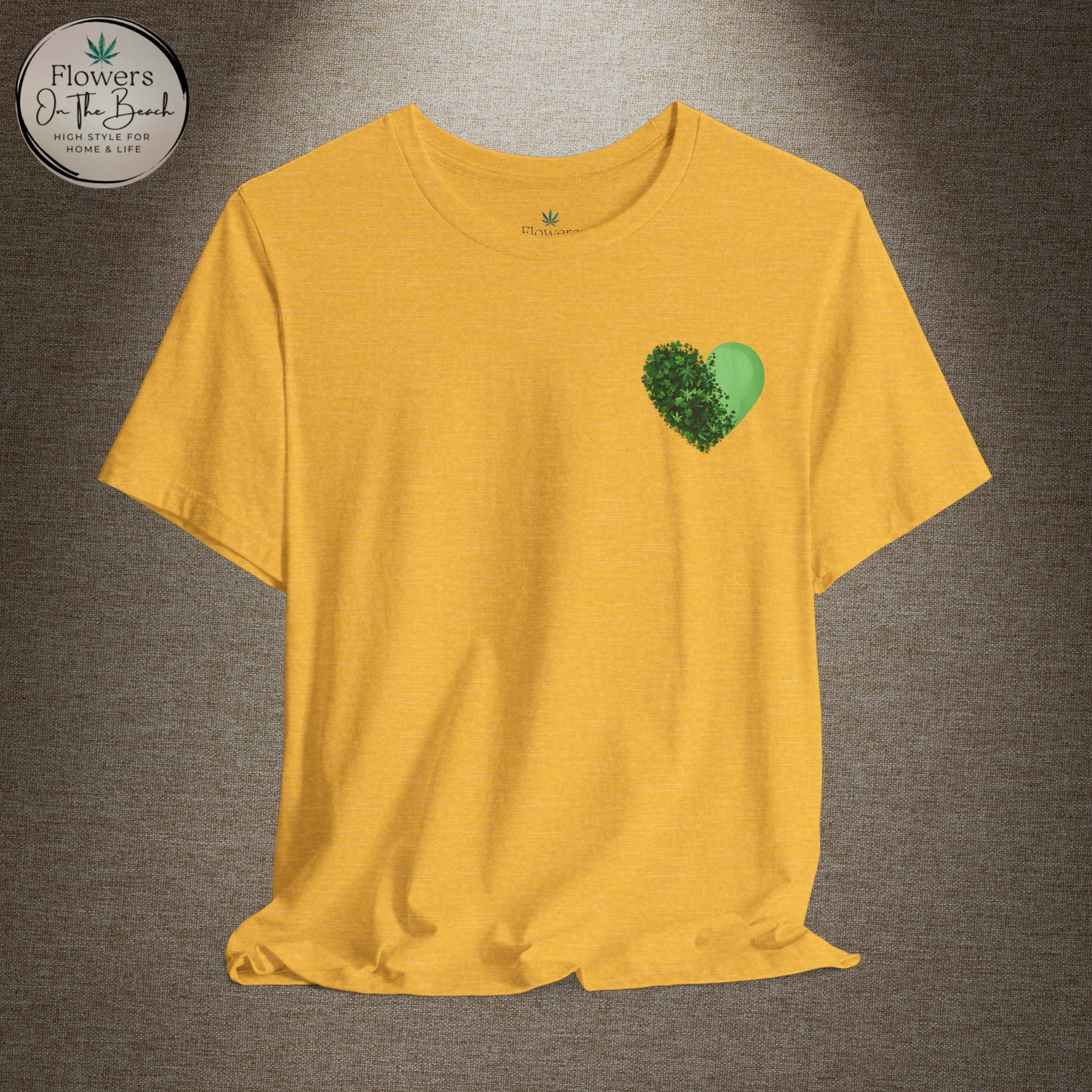 St. Patrick's Day Tee with Subtle Weed Leaves