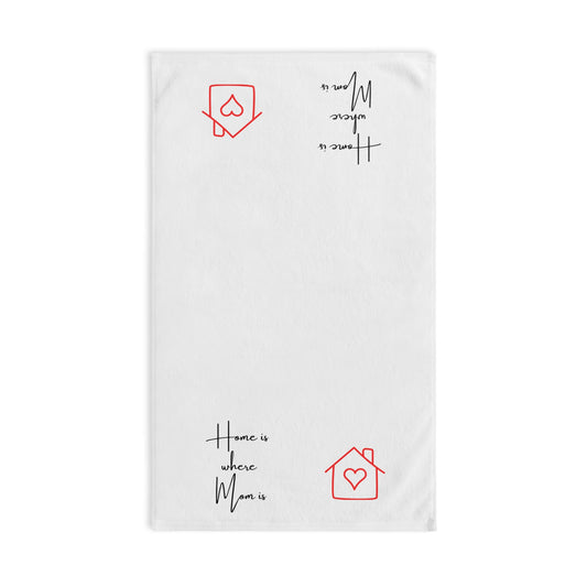 Mom's Love Hand Towel - Perfect Mother's Day Gift, Kitchen Decor, Housewarming Present, Bathroom Accent, Holiday Towel