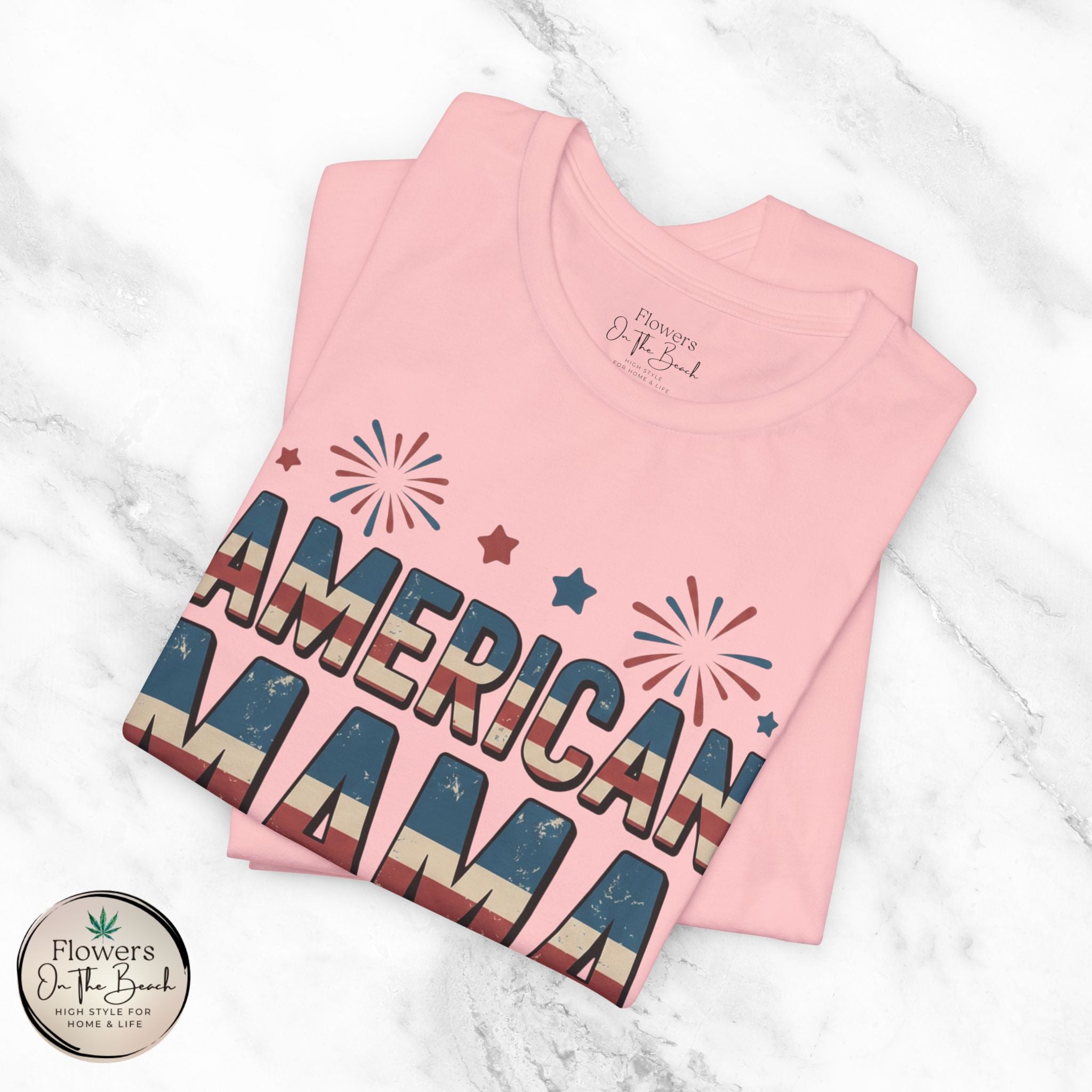 American MAMA 4th of July T-Shirt | Patriotic Mama Tee