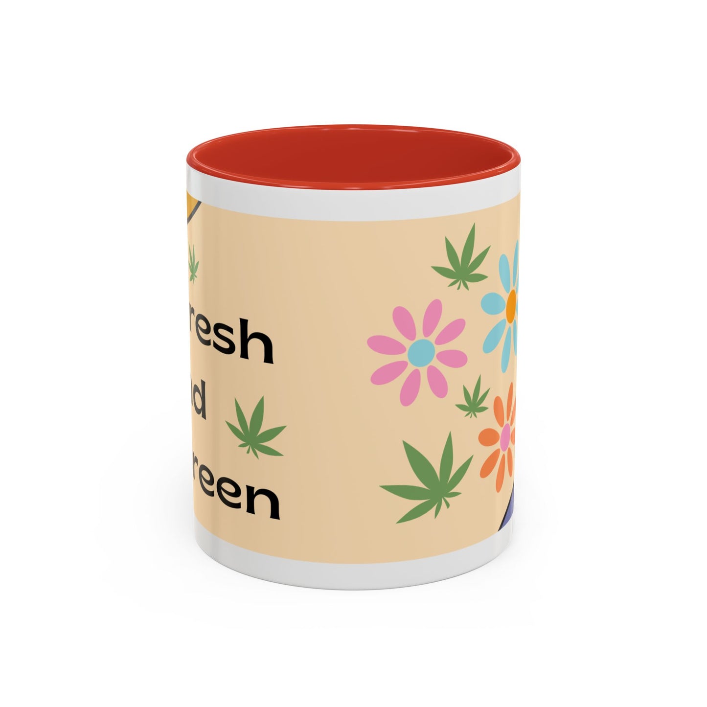 Weed Mug, Stoner Gift Mug, Groovy Stoner Mug, 70s Weed Gift, Groovy Weed Mug, Hippie Gift Mug, Accent Coffee Mug (11, 15oz)