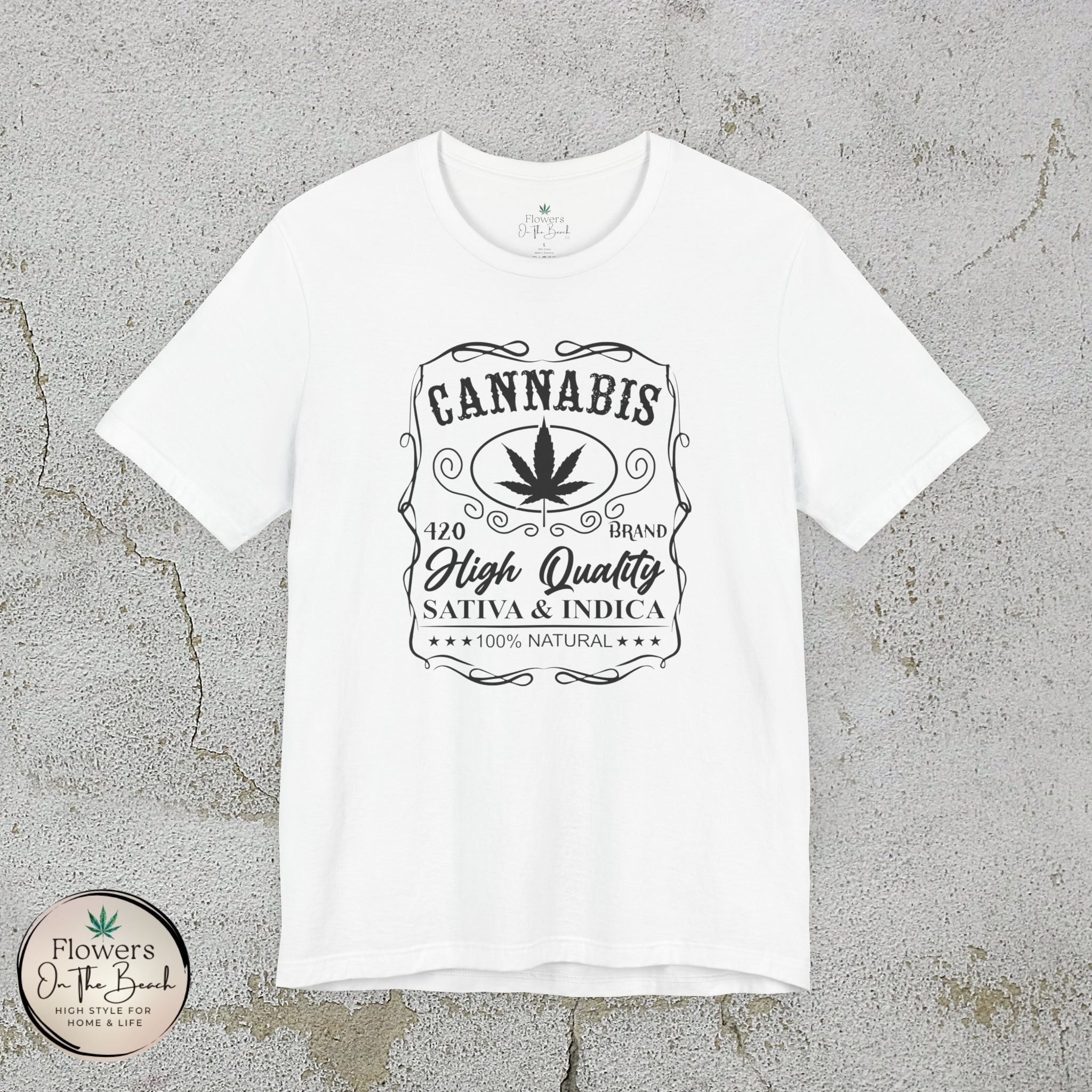 Whiskey-Inspired Cannabis Label Tee